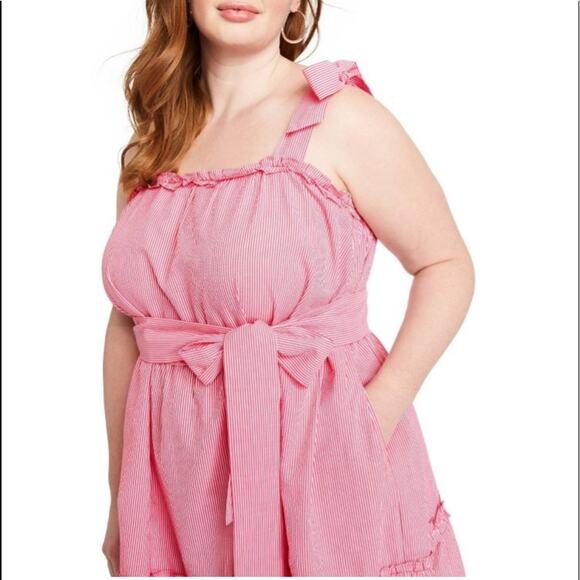 lisa marie fernandez seer sucker tie strap dress - Picture 2 of 14